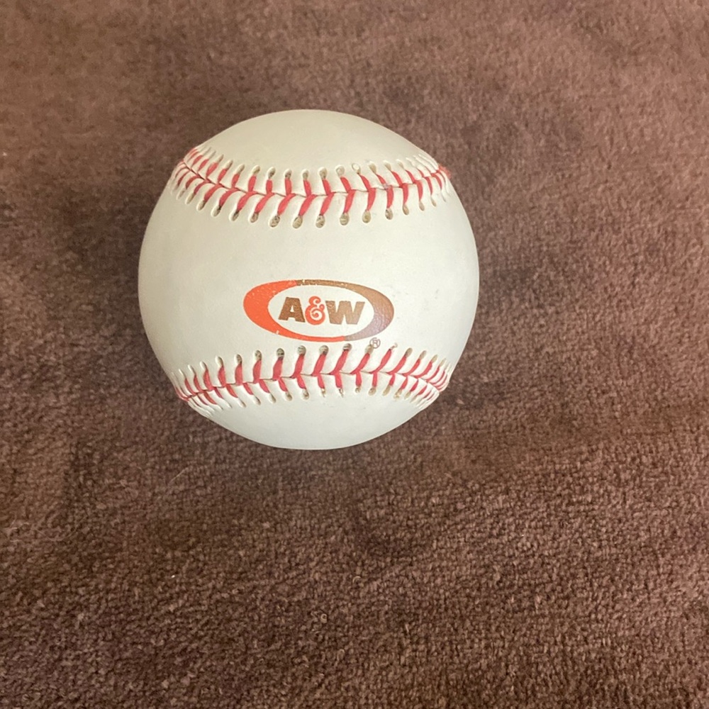 Vintage A&W Restaurants & Root Beer baseball